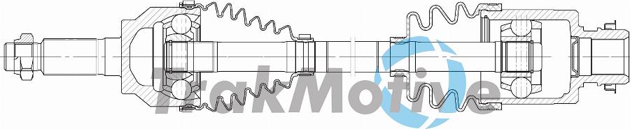 TrakMotive 30-2060 - Приводний вал autocars.com.ua