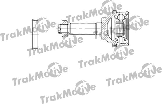 TrakMotive 40-0636 - Шарнірний комплект, ШРУС, приводний вал autocars.com.ua