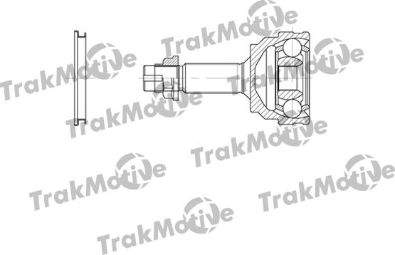 TrakMotive 40-0654 - Шарнирный комплект, ШРУС, приводной вал autodnr.net