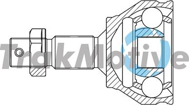 TrakMotive 40-0796 - Шарнірний комплект, ШРУС, приводний вал autocars.com.ua