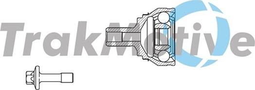 TrakMotive 40-0804 - Шарнірний комплект, ШРУС, приводний вал autocars.com.ua