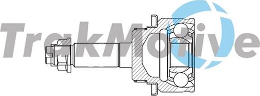 TrakMotive 40-0805 - Шарнірний комплект, ШРУС, приводний вал autocars.com.ua