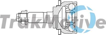 TrakMotive 40-0837 - Шарнірний комплект, ШРУС, приводний вал autocars.com.ua