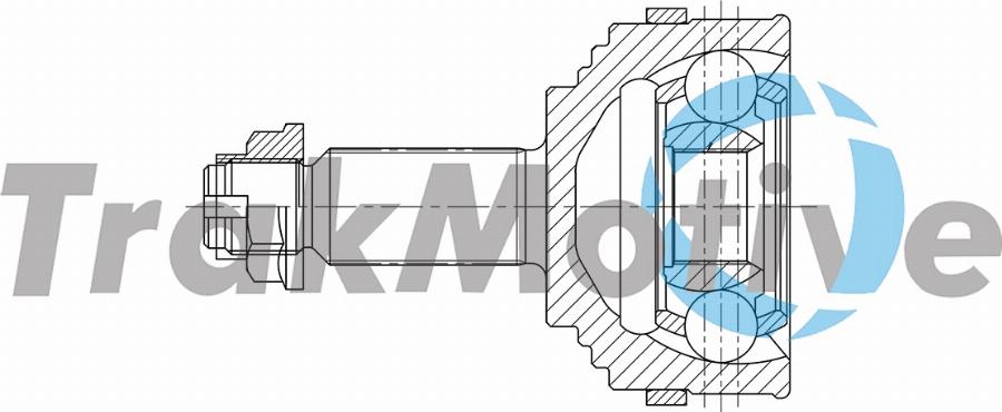 TrakMotive 40-0931 - Шарнірний комплект, ШРУС, приводний вал autocars.com.ua