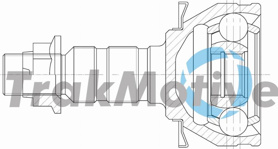 TrakMotive 40-0967 - Шарнірний комплект, ШРУС, приводний вал autocars.com.ua