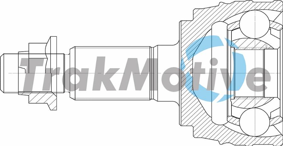 TrakMotive 40-0970 - Шарнірний комплект, ШРУС, приводний вал autocars.com.ua