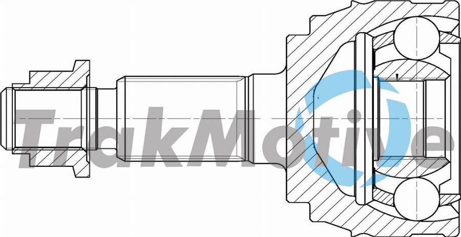 TrakMotive 40-0971 - Шарнірний комплект, ШРУС, приводний вал autocars.com.ua