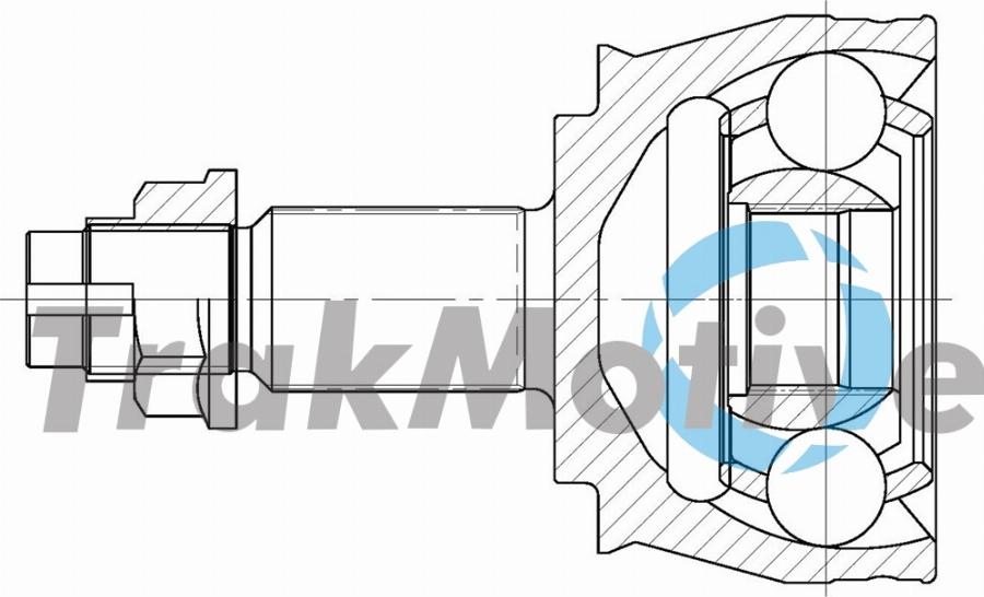 TrakMotive 40-0977 - Шарнірний комплект, ШРУС, приводний вал autocars.com.ua