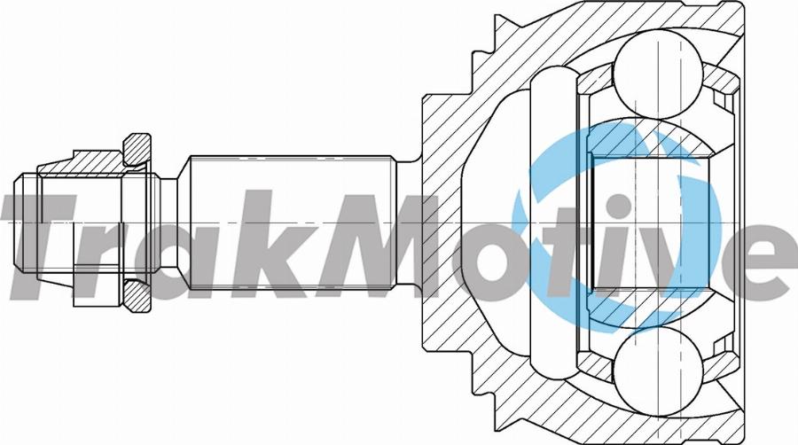 TrakMotive 40-0981 - Шарнірний комплект, ШРУС, приводний вал autocars.com.ua