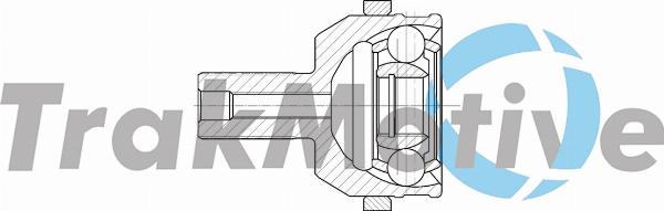 TrakMotive 40-0989 - Шарнірний комплект, ШРУС, приводний вал autocars.com.ua