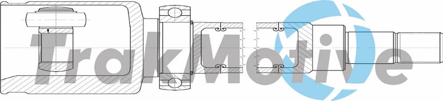 TrakMotive 45-0298 - Шарнірний комплект, ШРУС, приводний вал autocars.com.ua