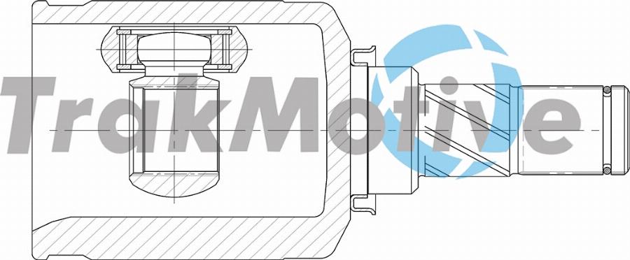 TrakMotive 45-0303 - Шарнирный комплект, ШРУС, приводной вал autodnr.net