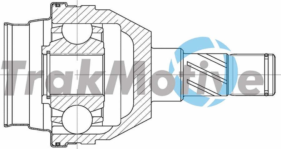 TrakMotive 45-0313 - Шарнірний комплект, ШРУС, приводний вал autocars.com.ua