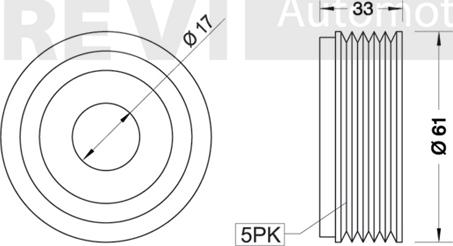 Trevi Automotive AP1022 - Ремінний шків, генератор autocars.com.ua