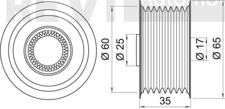 Trevi Automotive AP1047 - Шкив генератора, муфта autodnr.net