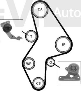 Trevi Automotive KD1003 - Комплект ремня ГРМ autodnr.net