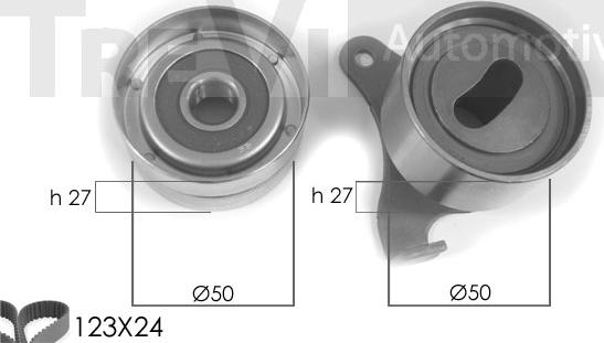 Trevi Automotive KD1023 - Комплект ремня ГРМ autodnr.net