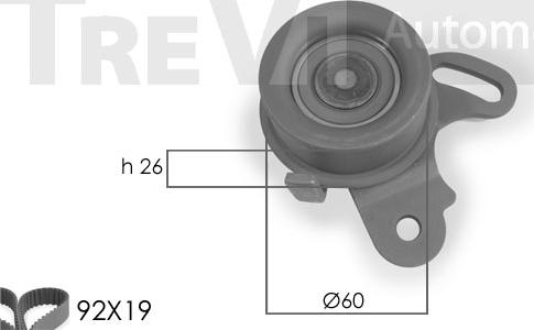 Trevi Automotive KD1032 - Комплект ременя ГРМ autocars.com.ua