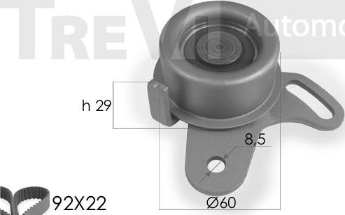 Trevi Automotive KD1033 - Комплект ремня ГРМ autodnr.net