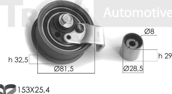 Trevi Automotive KD1057 - Комплект ременя ГРМ autocars.com.ua