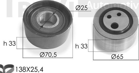 Trevi Automotive KD1065 - Комплект ременя ГРМ autocars.com.ua