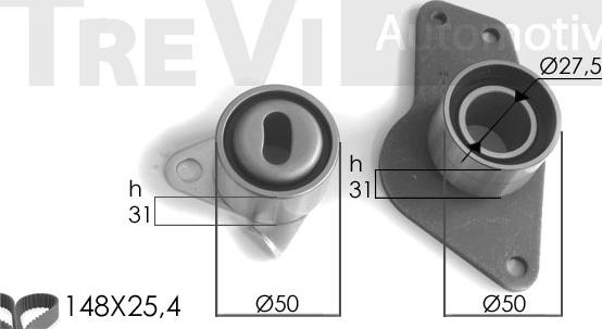 Trevi Automotive KD1080 - Комплект ремня ГРМ autodnr.net