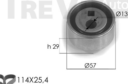 Trevi Automotive KD1087 - Комплект ремня ГРМ autodnr.net