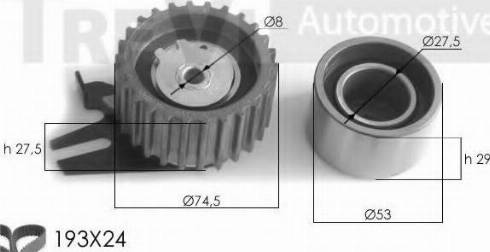 Trevi Automotive KD1106 - Комплект ременя ГРМ autocars.com.ua