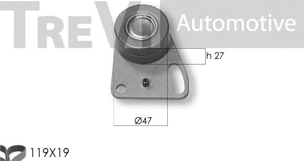 Trevi Automotive KD1118 - Комплект ремня ГРМ autodnr.net