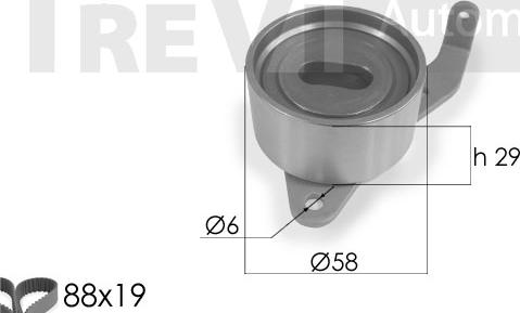 Trevi Automotive KD1135 - Комплект ременя ГРМ autocars.com.ua