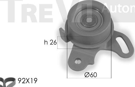 Trevi Automotive KD1153 - Комплект ременя ГРМ autocars.com.ua