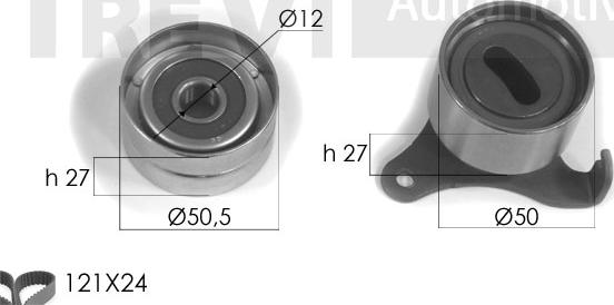 Trevi Automotive KD1156 - Комплект ремня ГРМ autodnr.net