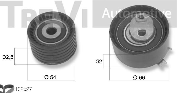 Trevi Automotive KD1185 - Комплект ременя ГРМ autocars.com.ua