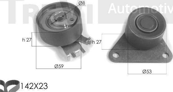 Trevi Automotive KD1234 - Комплект ремня ГРМ autodnr.net