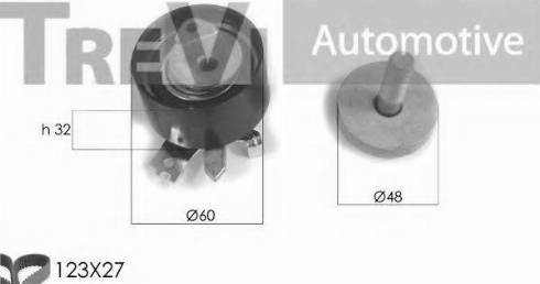 Trevi Automotive KD1242 - Комплект ременя ГРМ autocars.com.ua