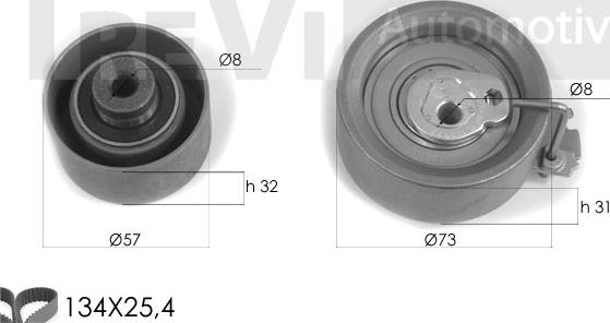 Trevi Automotive KD1258 - Комплект ременя ГРМ autocars.com.ua