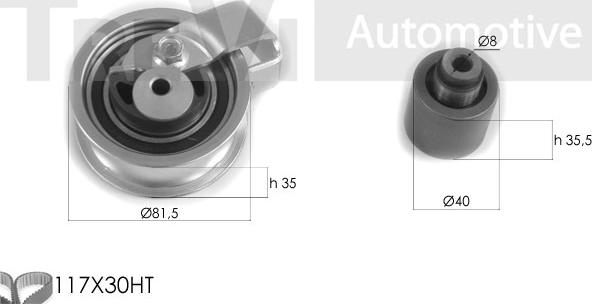 Trevi Automotive KD1261 - Комплект ременя ГРМ autocars.com.ua