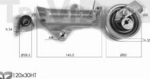 Trevi Automotive KD1267 - Комплект ременя ГРМ autocars.com.ua