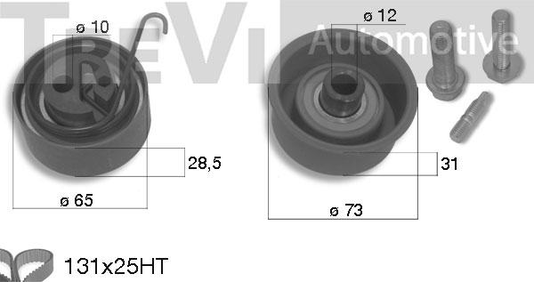 Trevi Automotive KD1270 - Комплект ременя ГРМ autocars.com.ua