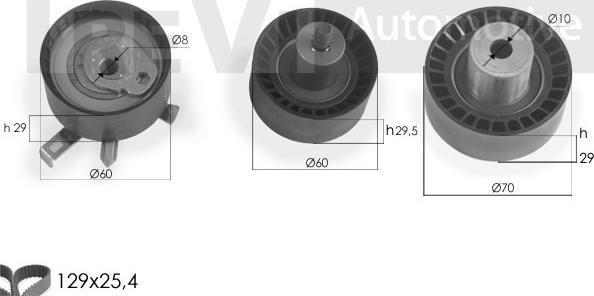 Trevi Automotive KD1281 - Комплект ременя ГРМ autocars.com.ua