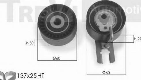 Trevi Automotive KD1287 - Комплект ремня ГРМ autodnr.net