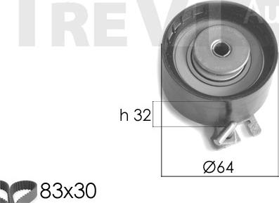 Trevi Automotive KD1300 - Комплект ременя ГРМ autocars.com.ua