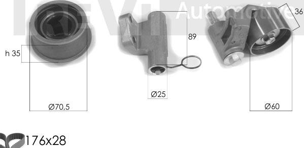 Trevi Automotive KD1306 - Комплект ременя ГРМ autocars.com.ua