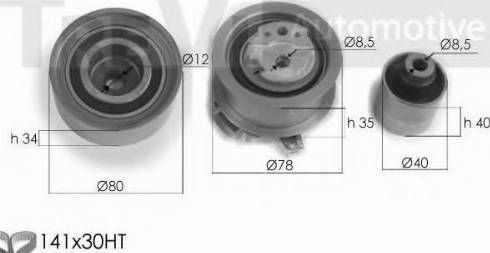 Trevi Automotive KD1314 - Комплект ременя ГРМ autocars.com.ua