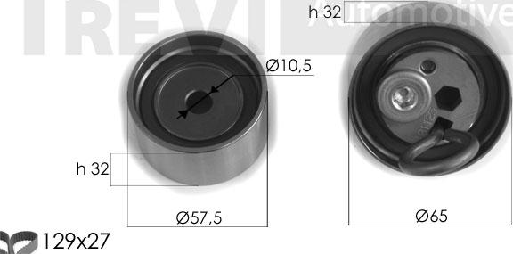 Trevi Automotive KD1339 - Комплект ремня ГРМ autodnr.net