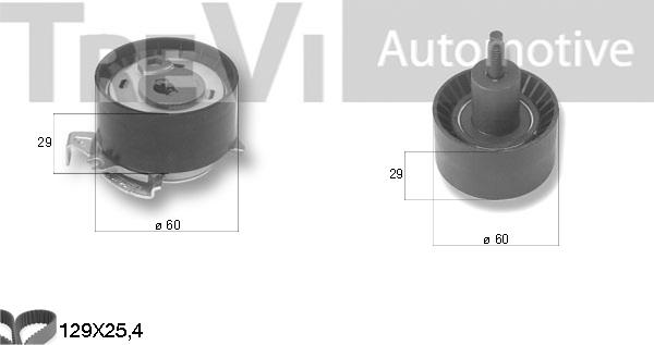 Trevi Automotive KD1367 - Комплект ремня ГРМ autodnr.net