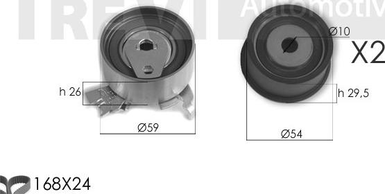 Trevi Automotive KD1385 - Комплект ремня ГРМ autodnr.net