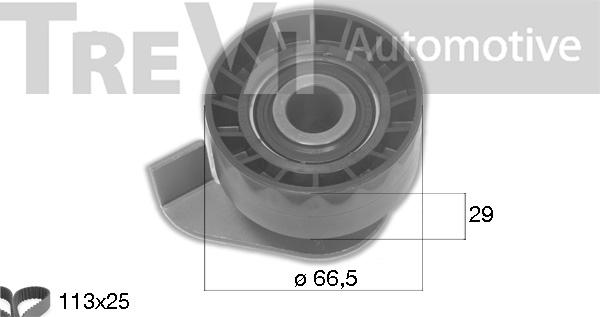 Trevi Automotive KD1477 - Комплект ременя ГРМ autocars.com.ua