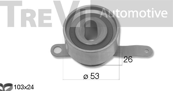 Trevi Automotive KD1482 - Комплект ременя ГРМ autocars.com.ua