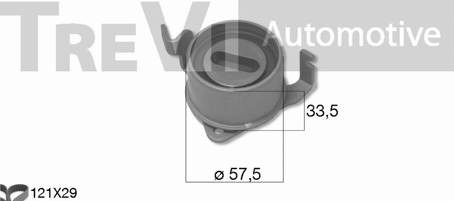 Trevi Automotive KD1493 - Комплект ремня ГРМ autodnr.net